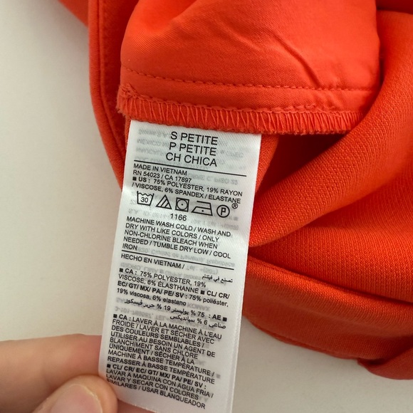 NWT Old Navy Extra High-Waisted Taylor Wide-Leg Trouser Pants Orange - Picture 8 of 9
